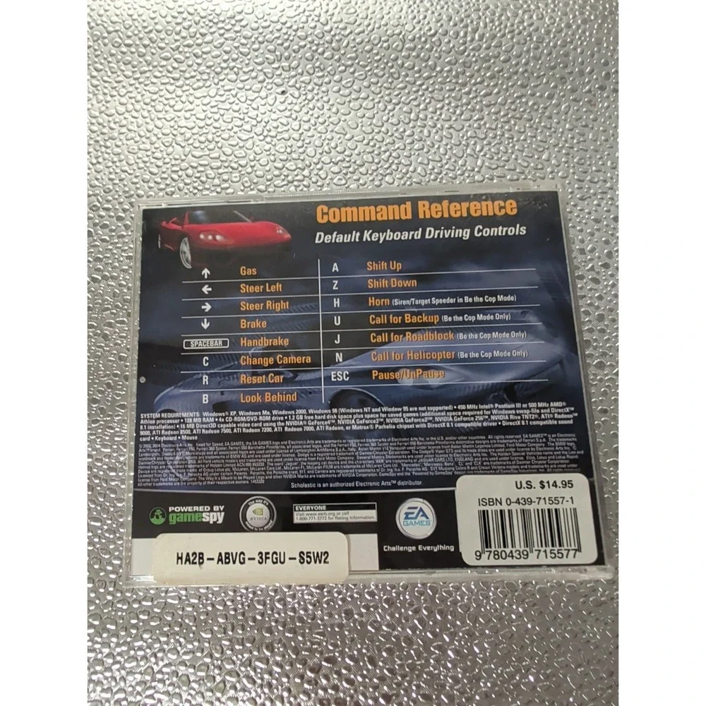 Need For Speed Hot Pursuit 2 PC CD Rom Game NFS 2002 (In Case)  - Tested